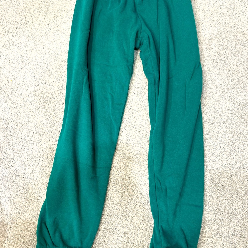 Katie J NYC green joggers. super soft and comfy